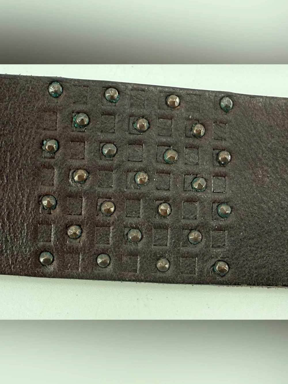 Fossil Vintage Dark Brown Leather Belt S‎